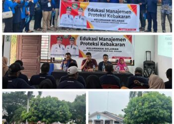 Pelaksanaan Pelatihan/Edukasi Manajemen Proteksi Kebakaran di Kelurahan Selawan