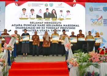 Bupati Asahan Terima Penghargaan Di Puncak Harganas Ke-32 Provinsi Sumut