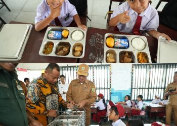 Sekda Kabupayen Pakpak Bharat Hadiri Launching MBG Di Pakpak Bharat