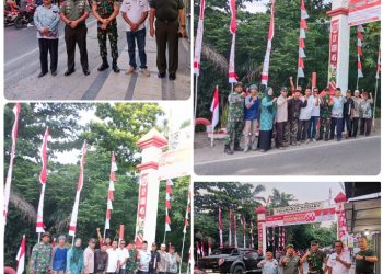 Sambut HUT RI Ke 80, Kelurahan Mutiara Melakukan Pembersihan dan Pengecatan Tugu Selamat Datang