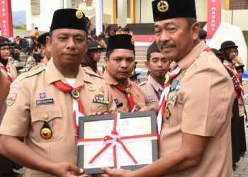 Pramuka Kwartir Ranting Kecamatan Lingga Bayu Raih Predikat Tergiat pada Ultah Ke-64