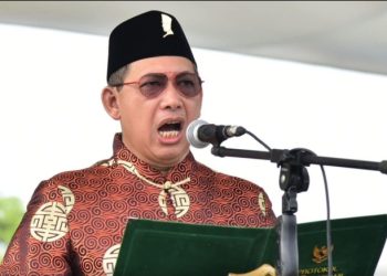 Ketua DPRD Medan Pembaca Teks Proklamasi Upacara HUT Ke 80 Kemerdakaan RI 