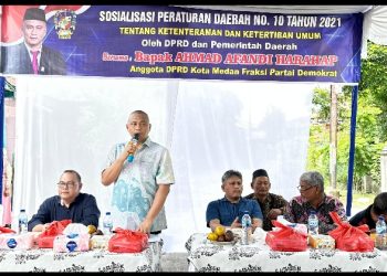 Sosialisasi Perda Nomor 10 Tahun 2021, Warga Kelurahan Bantan Keluhkan Jalan Rusak ke Ahmad Afandi 
