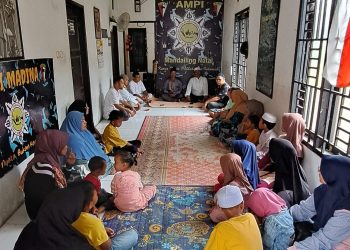 Ampi dan Portibi Madina Santuni Anak Yatim di bulan Maulid sekaligus Peringatan 1 Tahun berpulang nya Bapak Manahan Lubis
