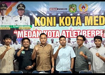 Jelang Pelantikan dan Gelar Kejuaraan Piala Wali Kota, Faji Silaturahmi Dengan Ketum KONI Medan