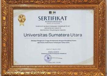 Di Bawah Kepemimpinan Prof Muryanto Amin, USU Catat Rekor Paten Terbanyak