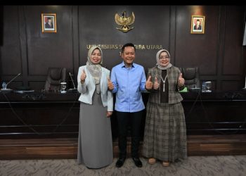 Tiga Besar Calon Rektor USU Terpilih, Prof. Muryanto Unggul dengan 53 Suara