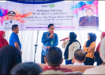 Rico Waas Apresiasi KADIN Medan Ciptakan Kampung Warna-Warni