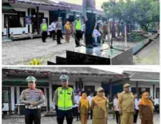 Sat Lantas Polres Pakpak Bharat Sapa dan berikan Edukasi Kamseltibcar di SMA Negeri 1 Salak