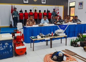 Patroli Kamla Lanal Nias Gagalkan Aksi Ilegal Fishing Di Perairan Nias Selatan