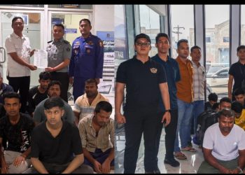 Kantor Imigrasi Belawan Serahkan 9 WNA Bangladesh ke Rudenim Medan Untuk Dideportasi