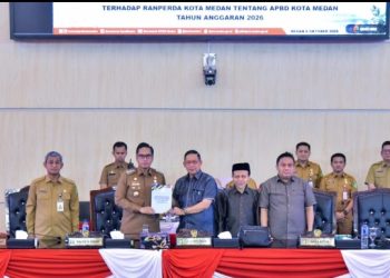 DPRD Medan Gelar Paripurna Tanggapan Kepala Daerah Terhadap Renperda ÀPBD TA 2026