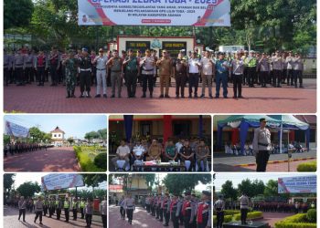 Apel Gelar Pasukan Operasi Zebra Toba 2025 di Gelar Polres Asahan 1.528 Personel Siap Amankan Kamseltibcarlantas