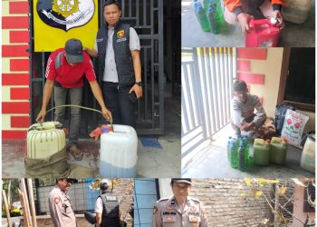 Polsek Kota Kisaran Amankan Tiga Pelaku Penyulingan BBM Bersubsidi di SPBU Sei Renggas