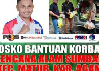 Jelang Pelantikan DPW, DPD PWMOI Se- Riau Peduli Bencana Alam Sumbar