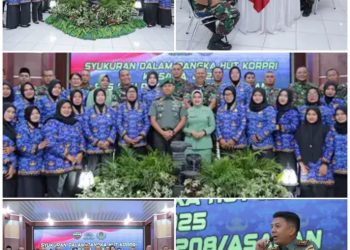 Dandim 0208/Asahan Hadiri Syukuran HUT ke- 54 Korpri PNS dan PPPK Kodim 0208/Asahan