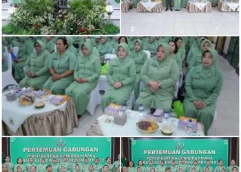 Komandan Kodim 0208/Asahan Hadiri Pertemuan Gabungan Persit KCK Cabang XXXV