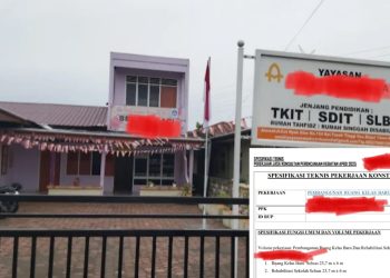 Lagi, APH Diminta Periksa dan Selidiki Pekerjaan di SD Swasta ACM Binjai