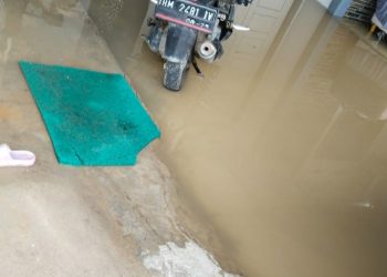 Akibat Hujan Deras, Lokasi Perumahan BTN Anugerah Pelalawan Terkena Banjir 
