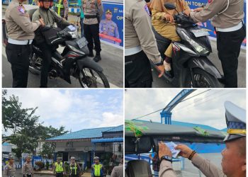 Satlantas Polres Asahan Laksanakan Ops Keselamatan Toba 2026