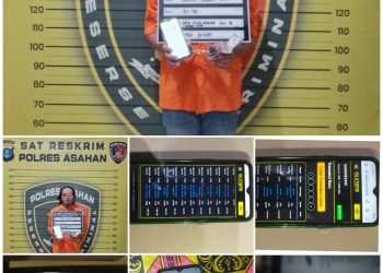 Unit Jatanras Satreskrim Polres Asahan Tangkap Pria Diduga Menjalankan Praktik Perjudian Togel Macau