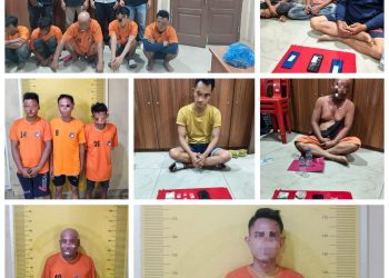 Lima Pria Diamankan Tim Khusus (Timsus) Anti Narkoba Polres Asahan Di Kamar Kost 
