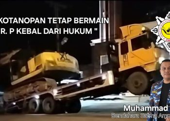Satma AMPI Madina Soroti Dugaan PETI di Kota Nopan, Alat Berat Diduga Milik “Mr P” Parkir di Depan Masjid