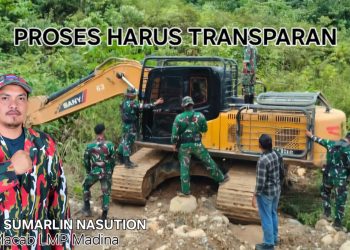Ketua LMP Madina Desak Korem 023/KS Dan Kodim 0212/TS Segera Limpahkan 6 Unit Excavator Terduga Pelaku PETI Batang Natal Untuk Di Proses Hukum