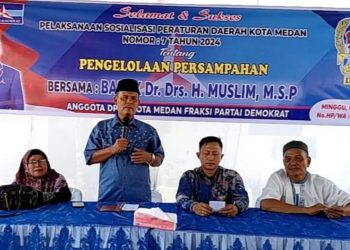 Muslim Dorong Pemko Medan Tambah Armada Pengangkut Sampah untuk Medan Utara