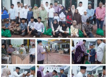 Bupati Asahan dan Wakil Bupati Asahan Hadiri Buka Puasa Bersama dan Santunan Anak Yatim di Dinas Kesehatan