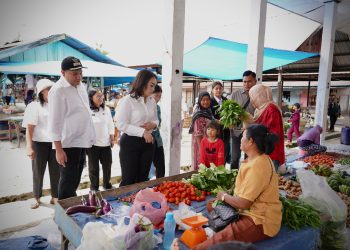 Menjelang Hari Idul Fitri, Bupati Pakpak Bharat Tinjau Pasar tradisional 