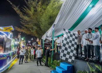 Warga Medan Utara Antusias Saksikan Pawai Takbiran Malam Idul Fitri