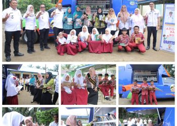 Bunda Literasi Kabupaten Asahan Tinjau Layanan Perpustakaan Keliling Di Kecamatan Aek Ledong