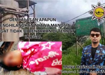 Diduga Tewas di “Tong” pengolahan emas H. Endang, Satma AMPI Madina: Jangan Ada yang Dilindungi, Bongkar Semua!