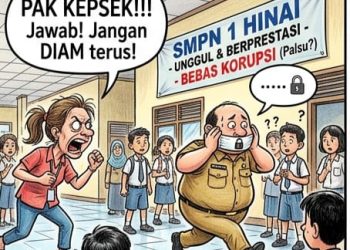 Ditanya Soal Dana BOS 2025, Kepsek SMP Negeri 1 Hinai Masih Bungkam