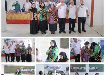 Bunda Literasi Kabupaten Asahan Hadiri Pelantikan Bunda Literasi Kecamatan Meranti Kabupaten Asahan
