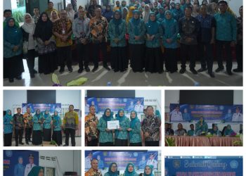 Kunjungan Ketua TP PKK Kabupaten Asahan Bina Desa Rahuning Ikuti Lomba Tertib Administrasi PKK