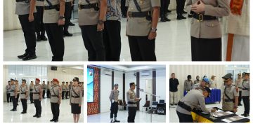 Polres Asahan Melaksanakan Upacara Serah Terima Jabatan Pejabat Utama (PJU) 