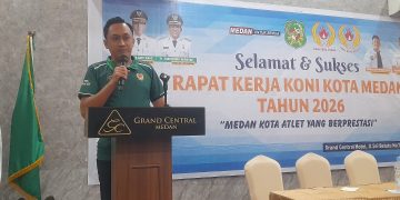 KONI Medan Gelar Rapat Kerja 2026, Wali Kota Harapkan Raih Prestasi di Tengah Anggaran Minim