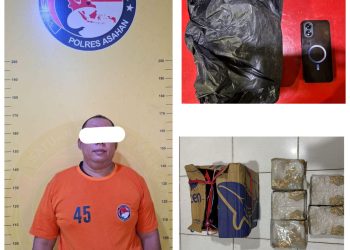 5 Kg Sabu Gagal Edar, Satuan Reserse Narkoba Polres Asahan Amankan Seorang Pria