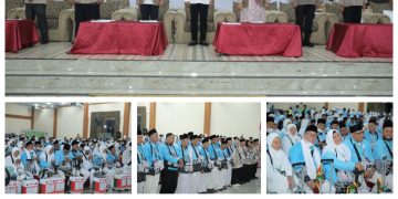 Wakil Bupati Asahan Melepas Kloter 7 Jamaah Calon Haji Yang Berangkat Dari Embarkasi Medan Menuju Kualanamu Tahun 1447 H/2026 