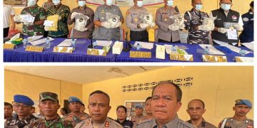 Kapolres Asahan Pimpin Press Release, 5 Kg Sabu Asal Malaysia Berhasil Digagalkan