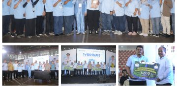 Bupati Asahan Terima 1.700 Kartu BPJS Ketenagakerjaan pada Peringatan May Day Sumatera Utara 2026