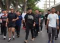 Rico Waas, Exco PSSI Arya Sinulingga, dan Dandim Membaur di CFD, Sapa Warga Medan
