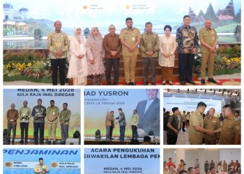 Wakil Bupati Asahan Hadiri Pengukuhan Kakan Perwakilan LPS I