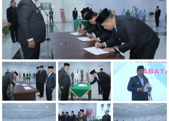 Bupati Asahan Lantik Pejabat Pimpinan Tinggi Pratama di Lingkungan Pemkab Asahan
