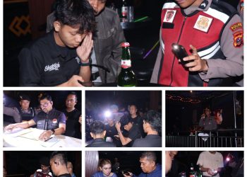 Cegah peredaran Narkoba dan gangguan Kamtibmas, Polres Asahan Gelar Razia di Pusat Hiburan Malam 