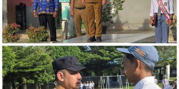 Camat Air Batu Pembina Upacara di SMK Negeri 1 Air Batu