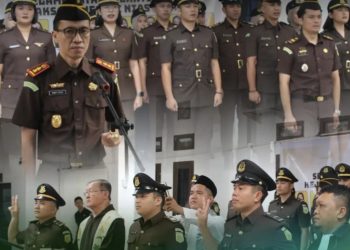 Kajari Imam Fauzi.SH, Lantik 18 ASN Di Lingkungan Kejaksaan Negeri Nias Selatan. 