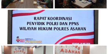 Polres Asahan Gelar Rapat Koordinasi dan Sosialisasi Implementasi KUHAP 2025 Bersama PPNS